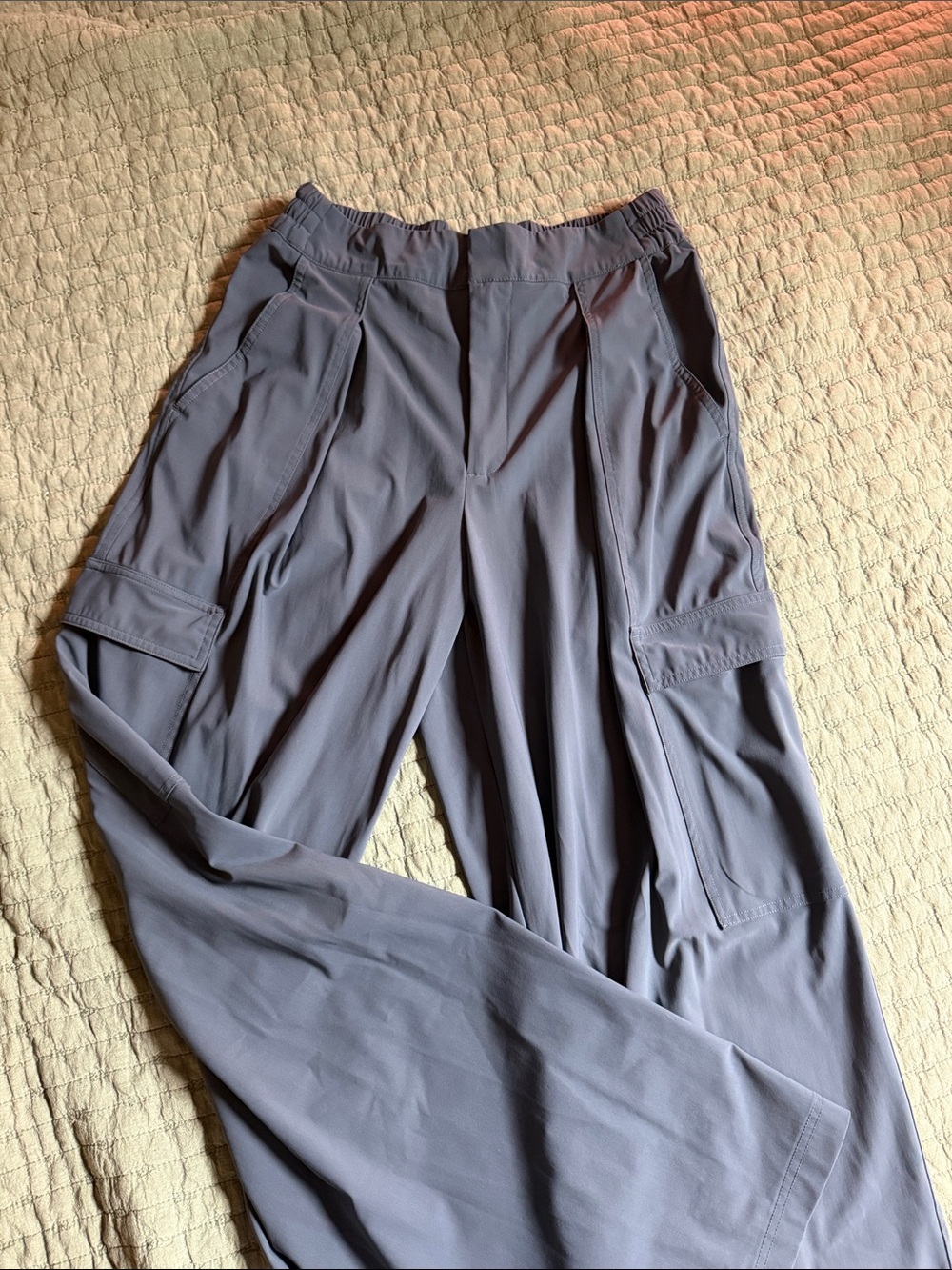 Athleta women’s athletic trouser-Dusty Blue 4 Tall